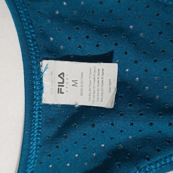 Fila Sport Mesh Back Built-In Bra Tank Medium - Picture 5 of 9